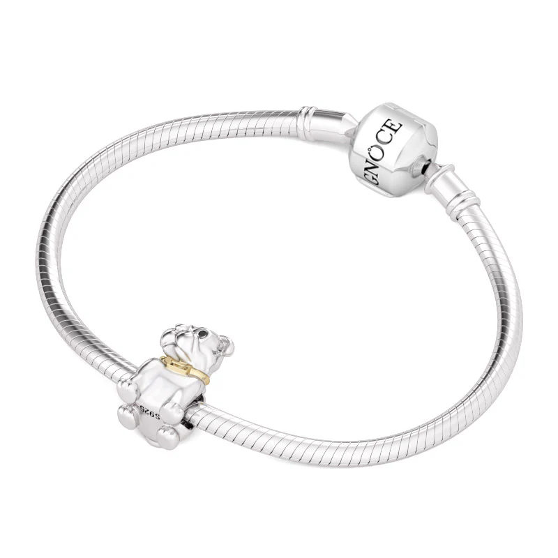 Gnoce Handsome Bulldog Charm Platinum-plated Silver Blend - Image 3