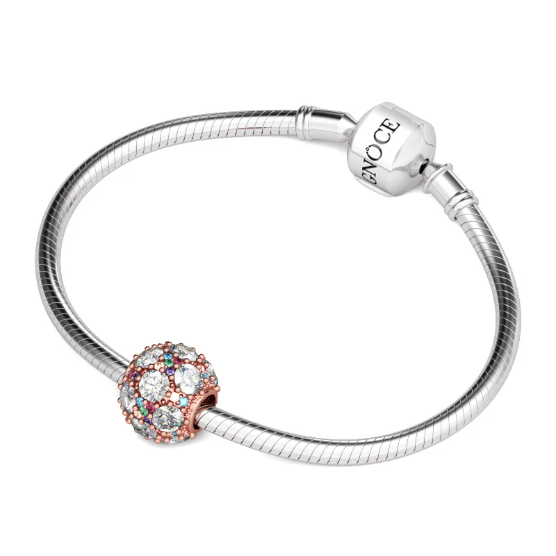 Gnoce Colorful Stones Charm Platinum-plated Silver Blend - Image 3