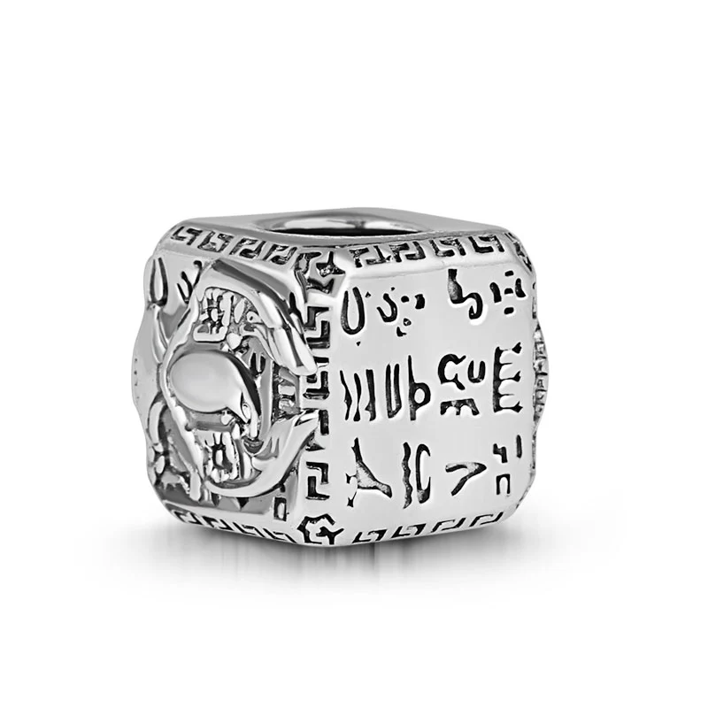 Eagle Men's Vintage Bead S925 Sterling Silver with Gift Copper Black Leather Men's Bracelet Jewelry for Men - Image 3