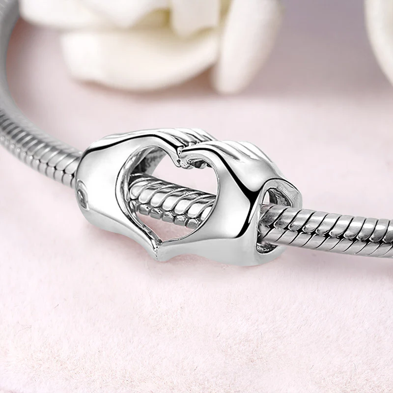 Gnoce Forever in Our Hearts Charm Platinum-plated Silver Blend - Image 3