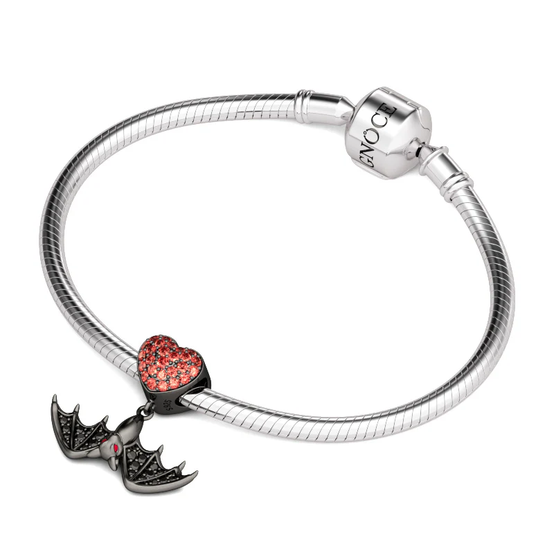 Gnoce Flying Bat Wonder Of Nature Charm Platinum-plated Silver Blend - Image 4