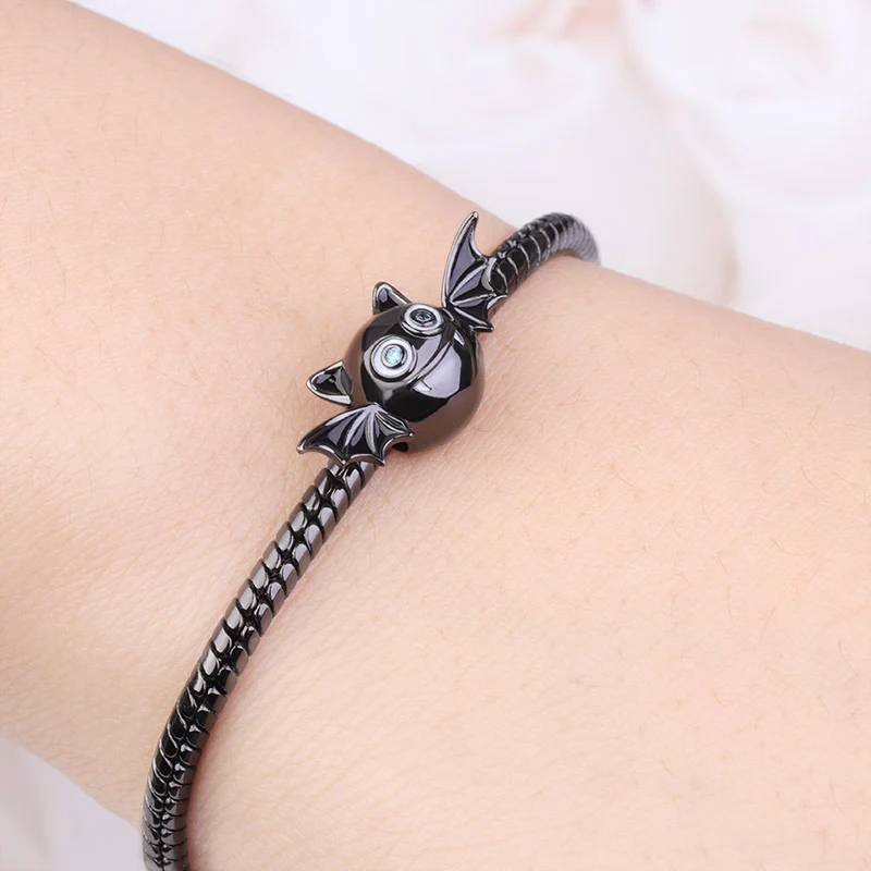 Gnoce Evil Bat Charm Platinum-plated Silver Blend - Image 3