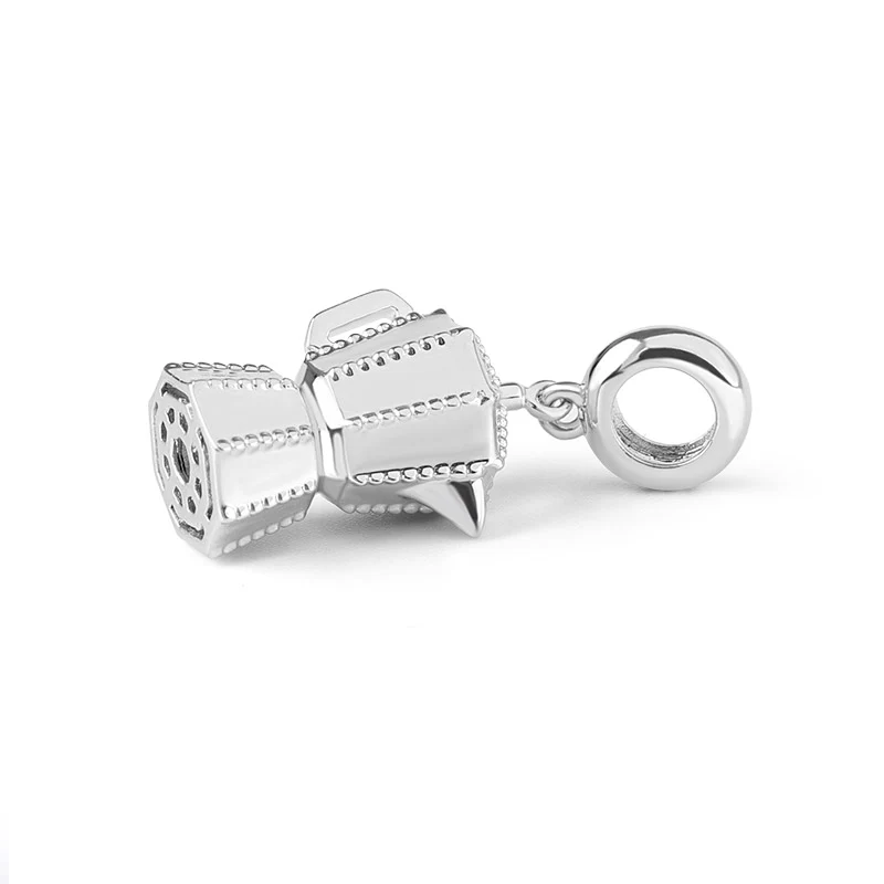 Gnoce Coffee Pot Charm Platinum-plated Silver Blend - Image 2