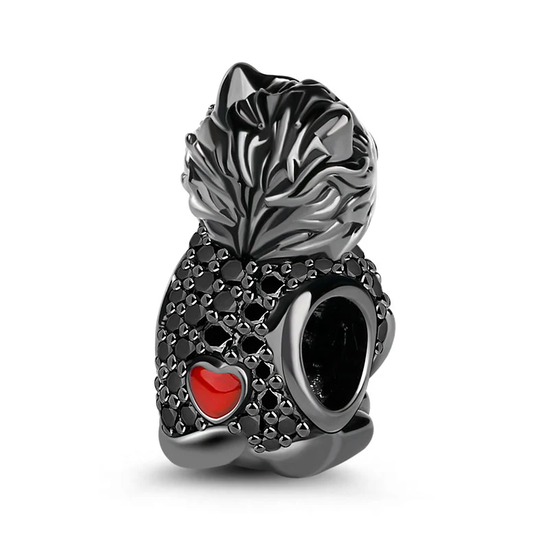 Gnoce Cat Charm Platinum-plated Silver Blend - Image 2