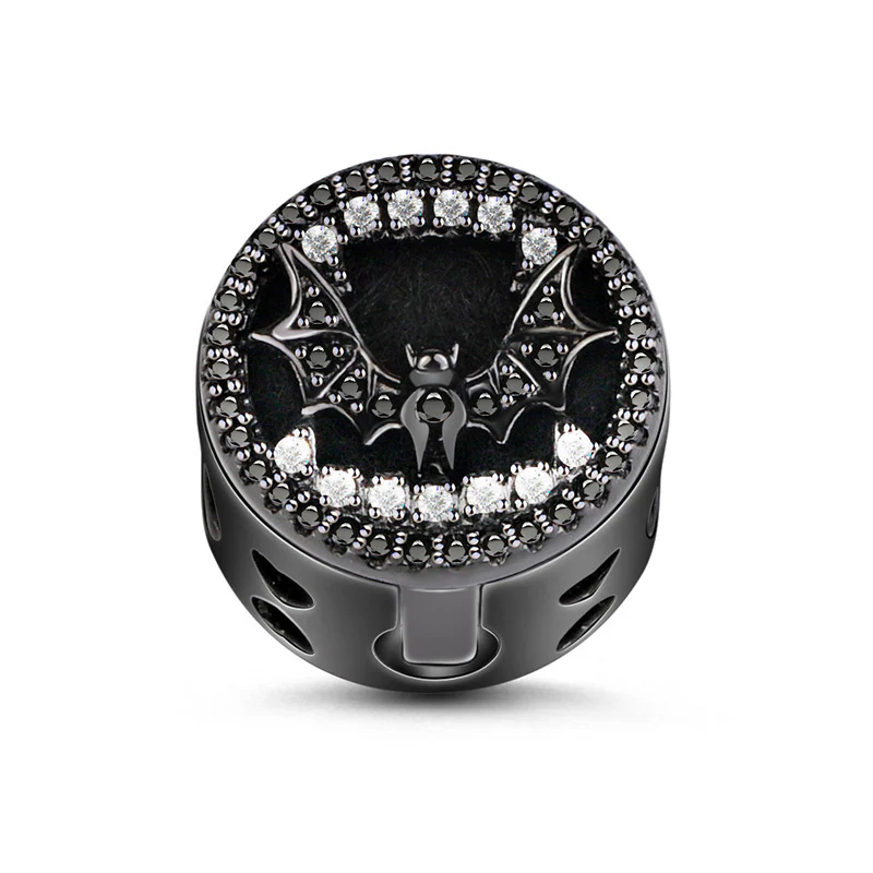 Gnoce Bat Essential Oil Diffuser Charm Platinum-plated Silver Blend
