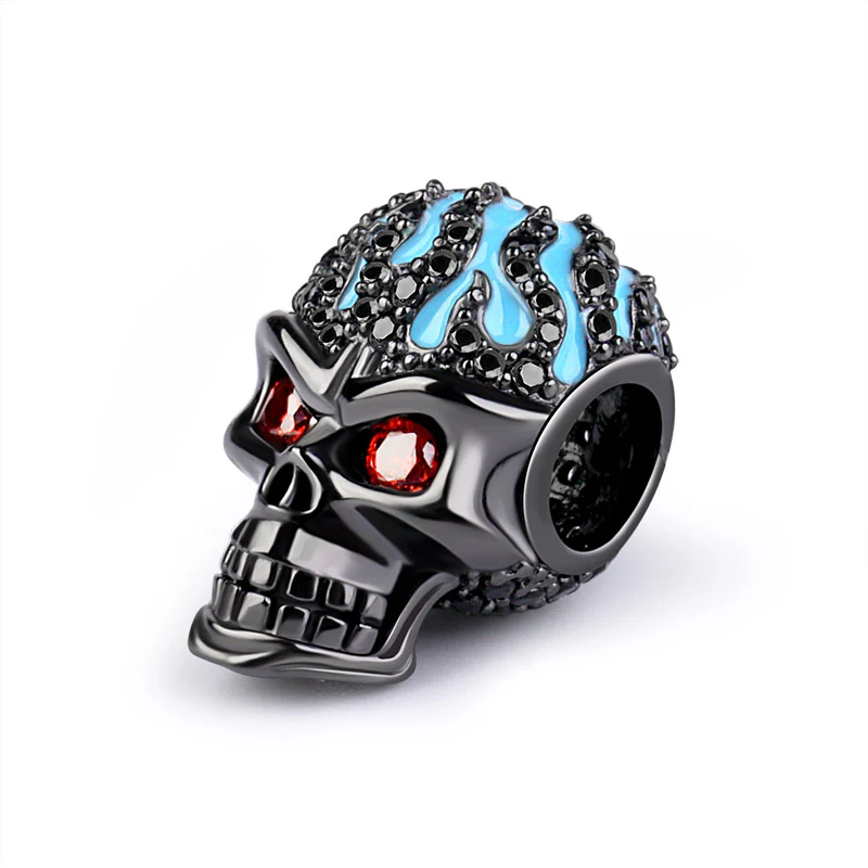 Gnoce Unique Skull Charm Platinum-plated Silver Blend - Image 2