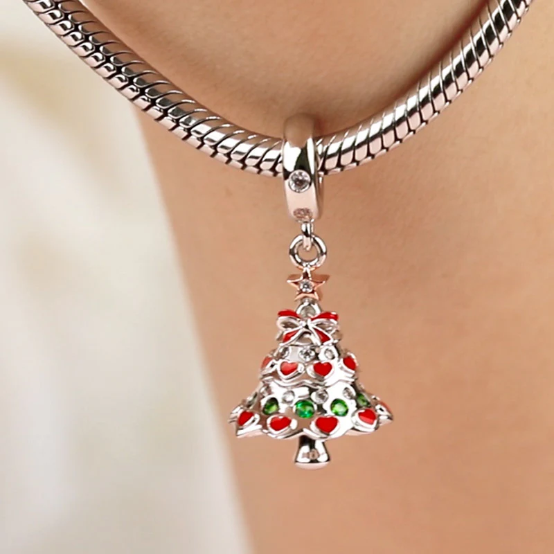 Gnoce Christmas Tree Pendant Platinum-plated Silver Blend - Image 4