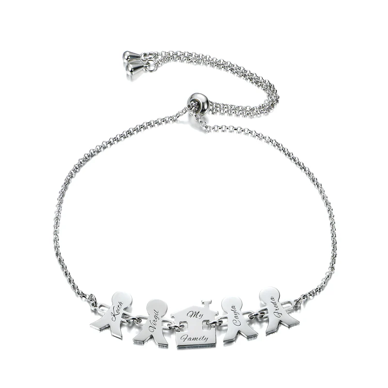 Personalized Heart Engravable Bracelet Sterling Silver - Image 3