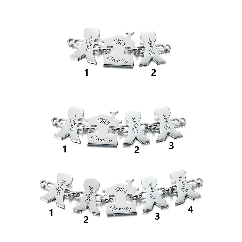 Personalized Heart Engravable Bracelet Sterling Silver - Image 5