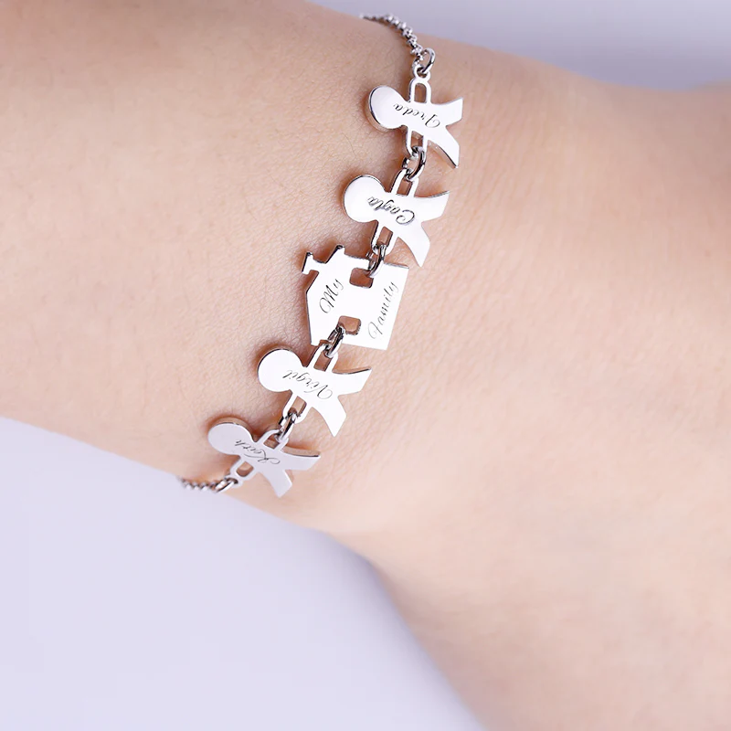 Personalized Heart Engravable Bracelet Sterling Silver - Image 6