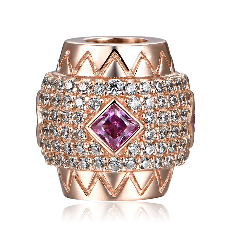 Gnoce Birthstone Charm Platinum-plated Silver Blend