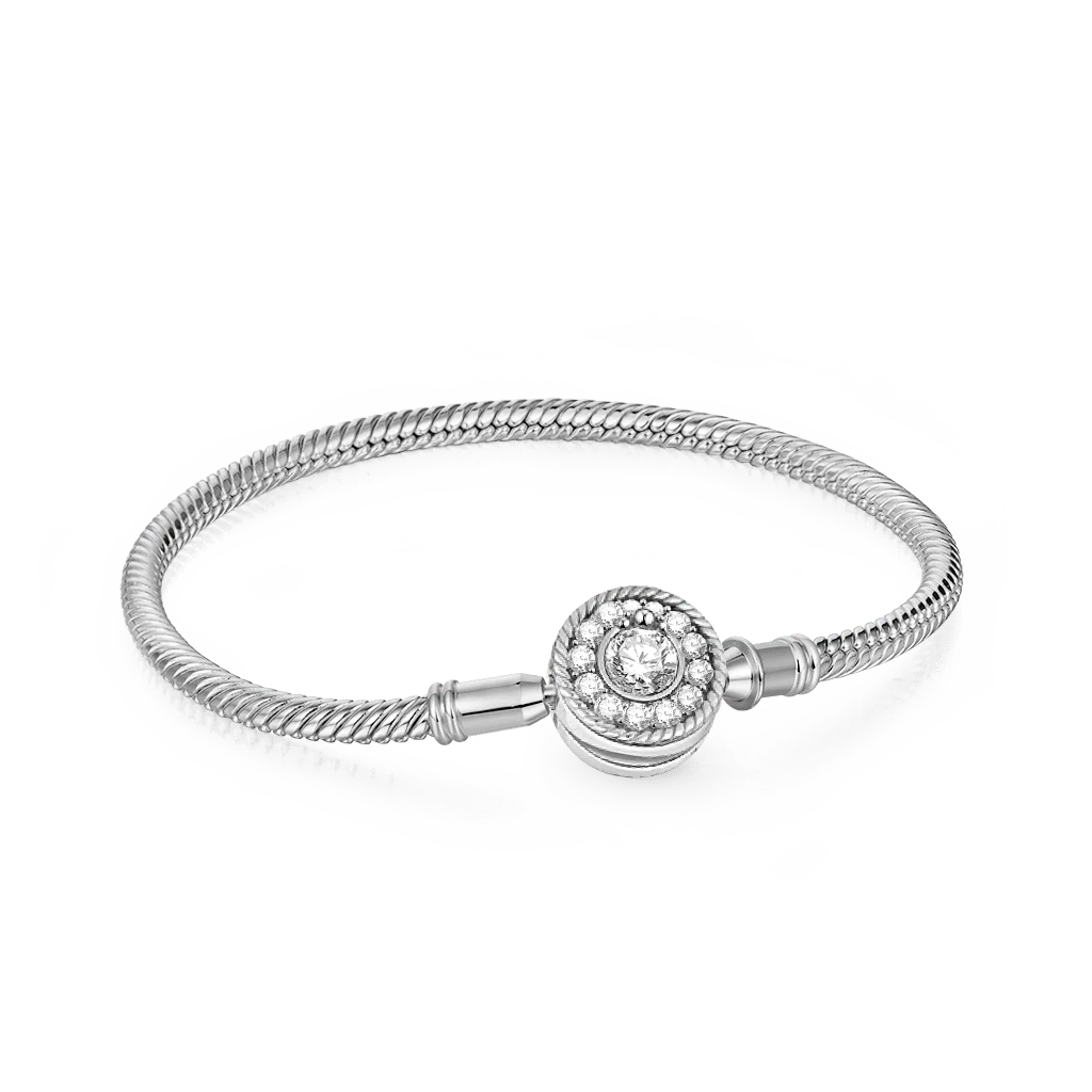 Gnoce Classic Design Bracelet Platinum-plated Silver Blend