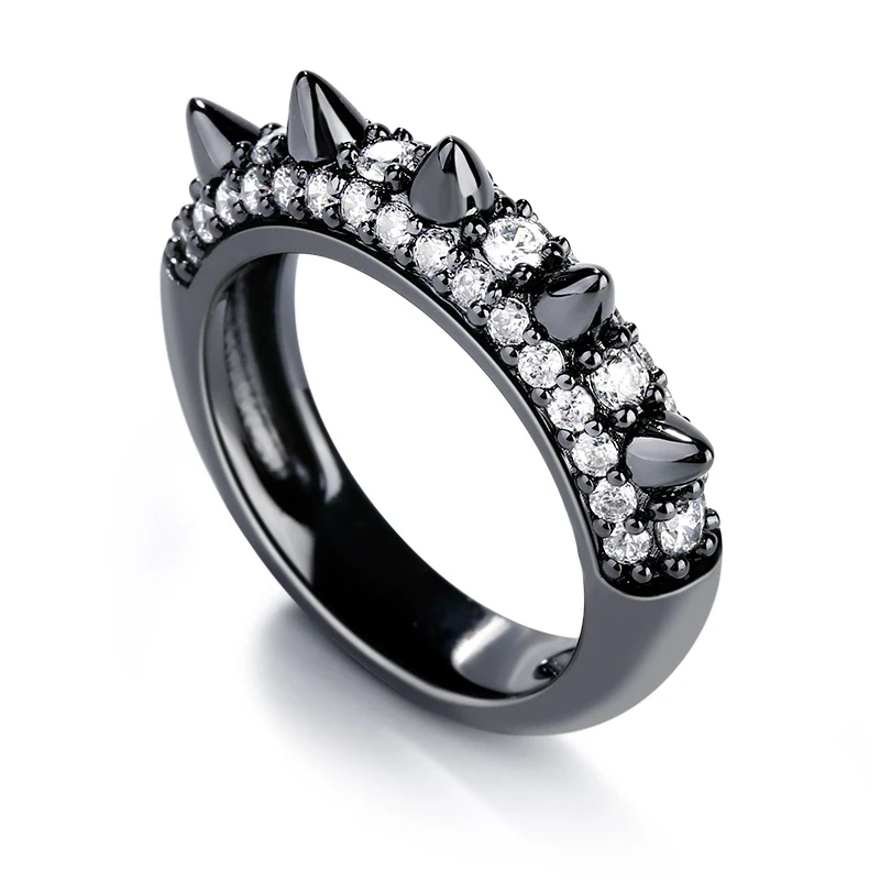 Gnoce Mohawk Style Ring Platinum-plated Silver Blend - Image 2