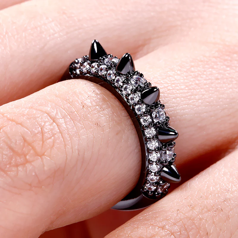 Gnoce Mohawk Style Ring Platinum-plated Silver Blend - Image 3