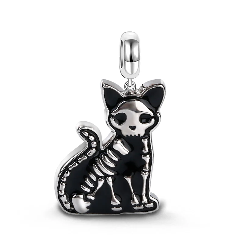Gnoce Schrodinger's Cat Charm Platinum-plated Silver Blend - Image 3