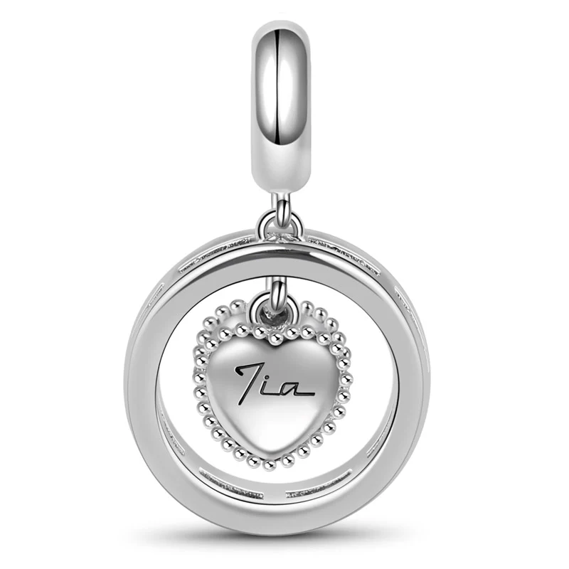 Gnoce Tia Zirconia Pendant Platinum-plated Silver Blend - Image 2