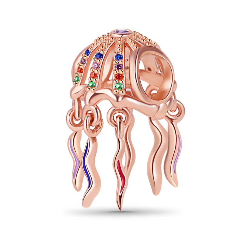 Gnoce Jellyfish Charm Platinum-plated Silver Blend - Image 2