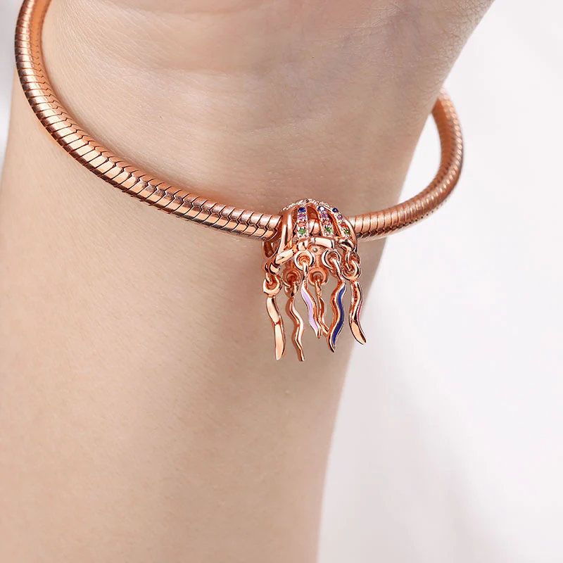 Gnoce Jellyfish Charm Platinum-plated Silver Blend - Image 3