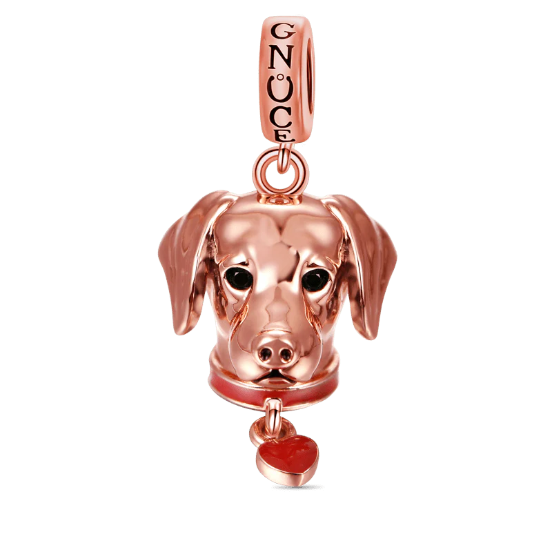 Gnoce Labrador Charm Platinum-plated Silver Blend
