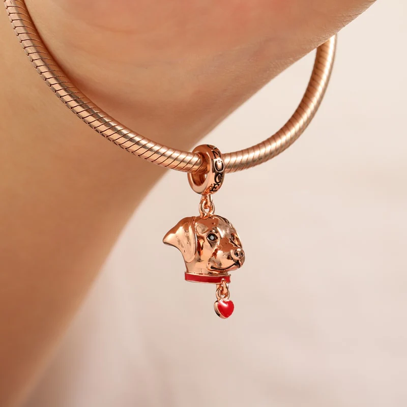 Gnoce Labrador Charm Platinum-plated Silver Blend - Image 3