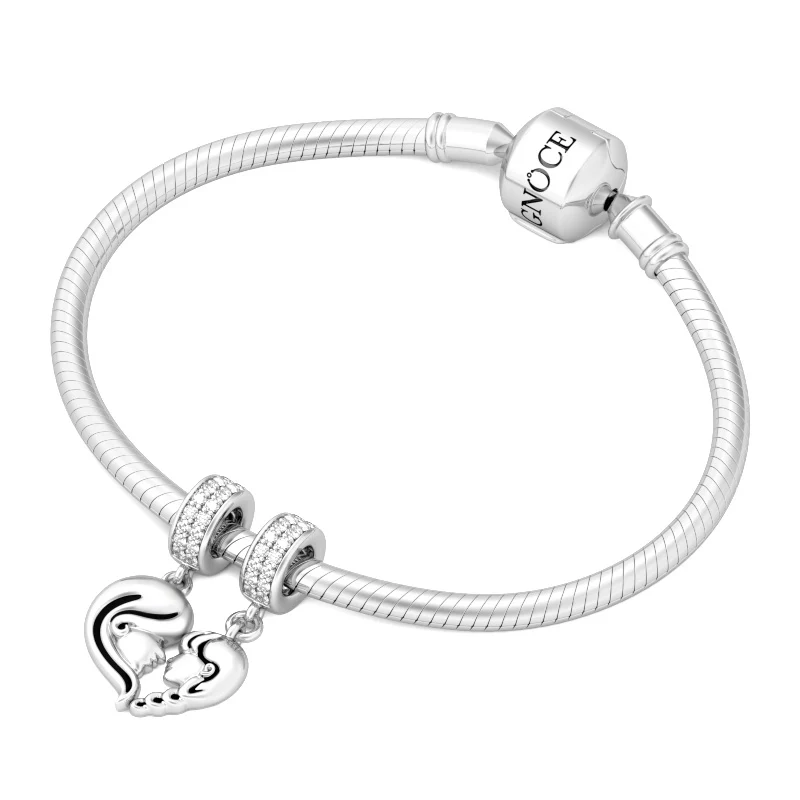Gnoce Maternal Bond Matching Heart Pendant Platinum-plated Silver Blend - Image 3