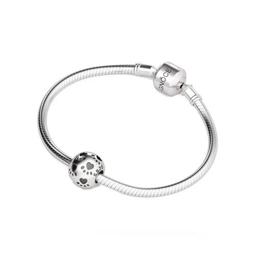 Gnoce Pet Paw Charm Platinum-plated Silver Blend - Image 3