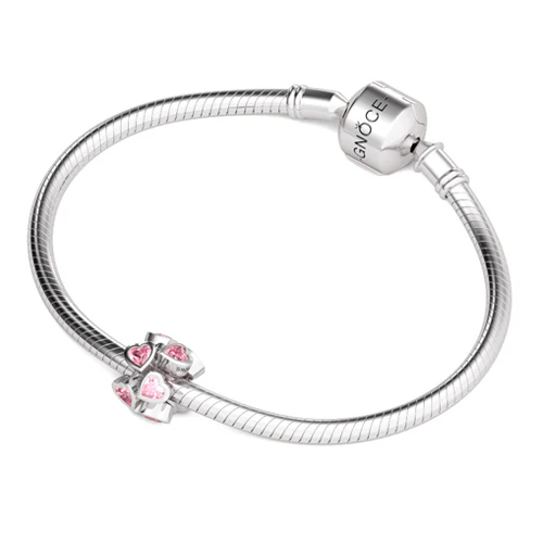 Gnoce Heart Is Beating For You Charm Platinum-plated Silver Blend - Image 3