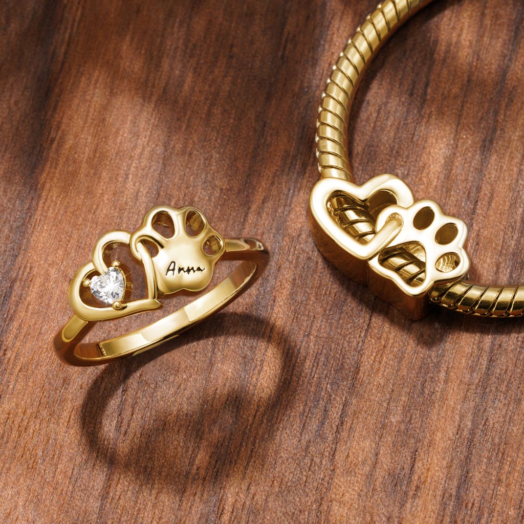 Gnoce Love Pet Charm Platinum-plated Silver Blend - Image 3