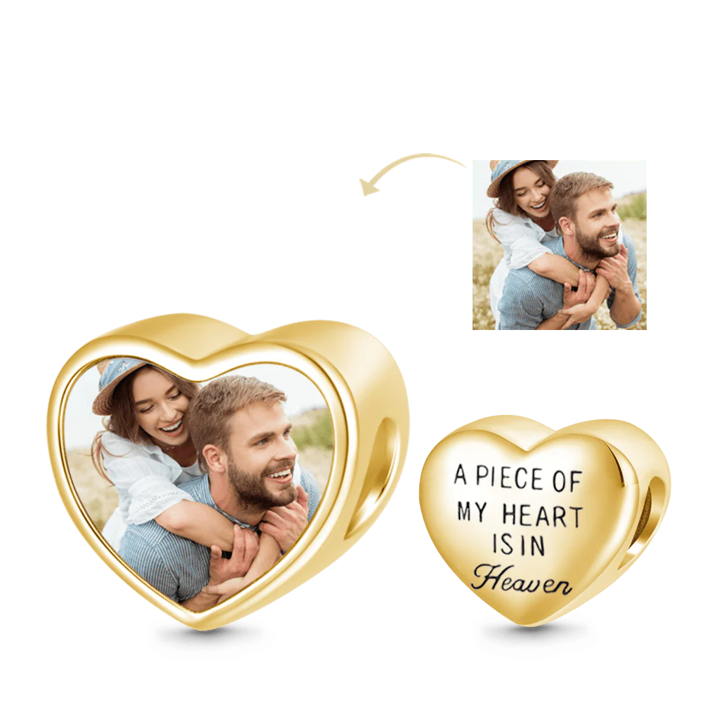 Gnoce Love Forever Photo Charm Platinum-plated Silver Blend - Image 2