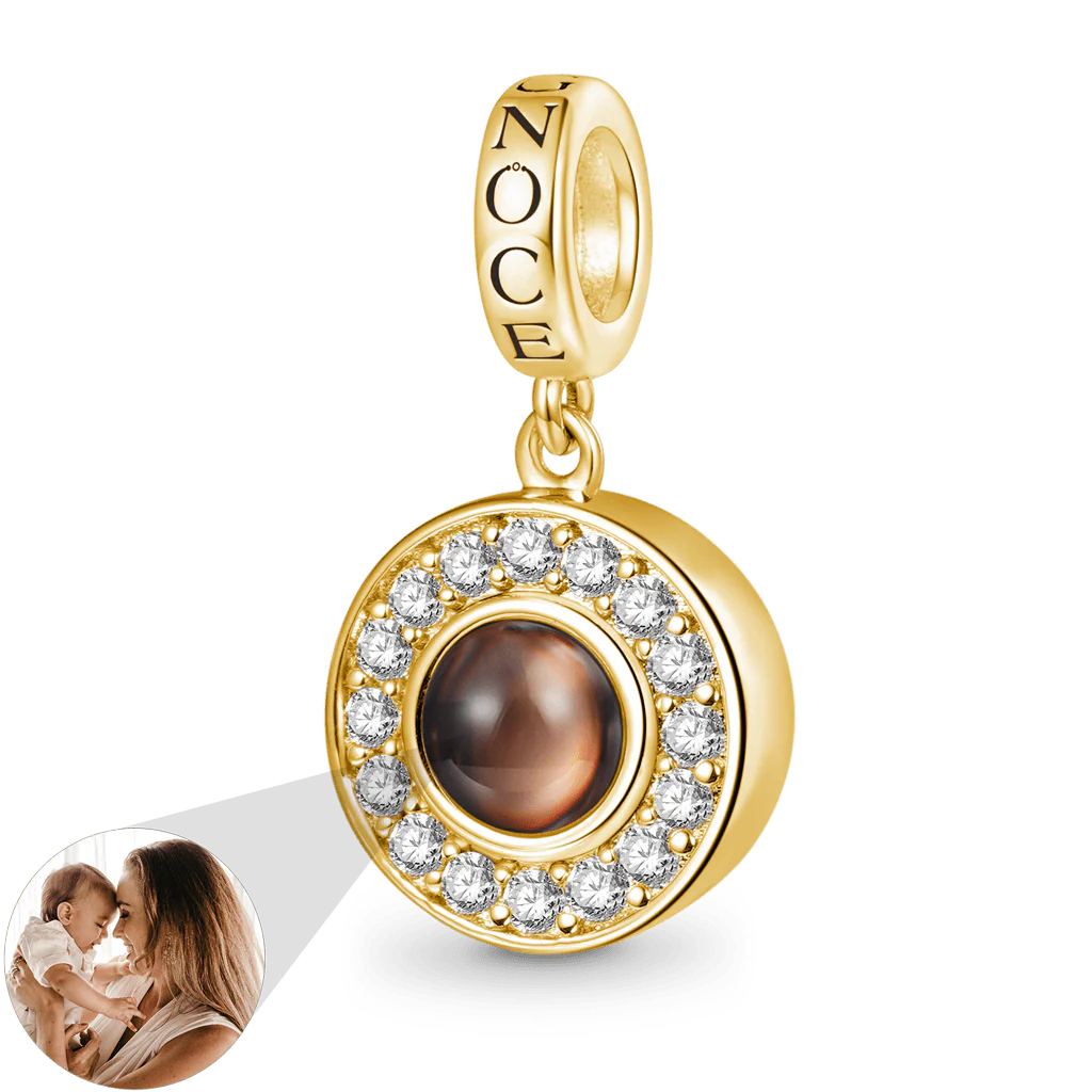 Gnoce Projection Photo Charm Platinum-plated Silver Blend - Image 2