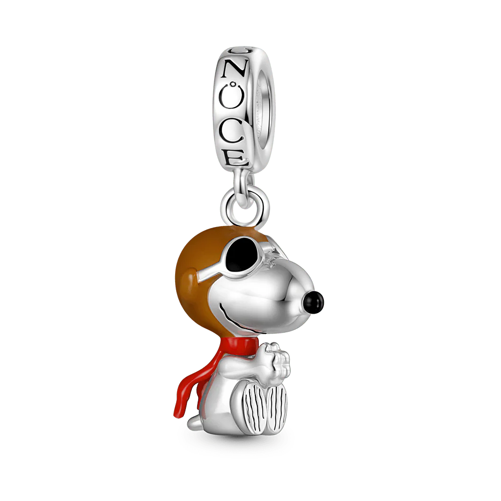 Gnoce Peanuts Ace Pilots Snoopy Pendant Dangle Charm