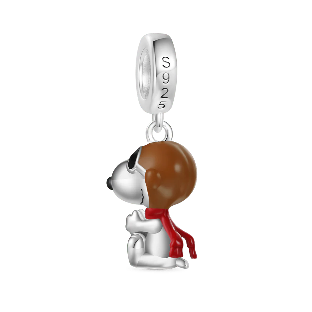 Gnoce Peanuts Ace Pilots Snoopy Pendant Dangle Charm - Image 3