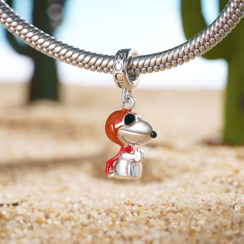 Gnoce Peanuts Ace Pilots Snoopy Pendant Dangle Charm - Image 4