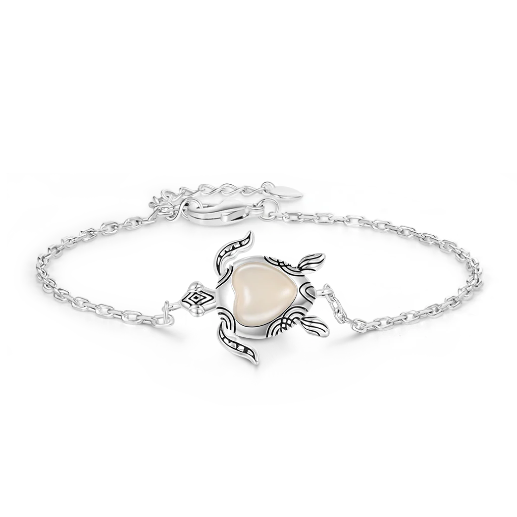 Gnoce Adjustable Color-changing Sea Turtle Bracelet Platinum-plated Silver Blend - Image 2