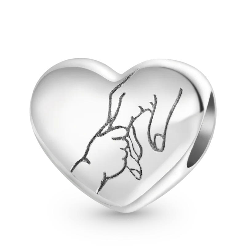 Gnoce "I Love You" Adult-Child Holding Hands Charm