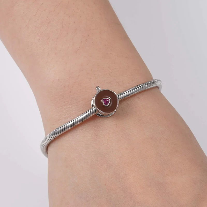 Afternoon Coffee Charm Bead Sterling Silver - Image 3