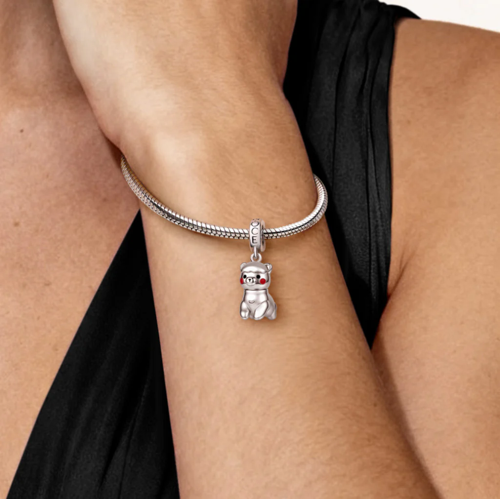 Gnoce Alpaca Charm Platinum-plated Silver Blend - Image 2