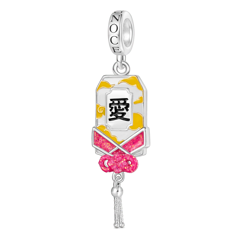 Gnoce Amulet Ukiyo-e Cloud Charm Platinum-plated Silver Blend