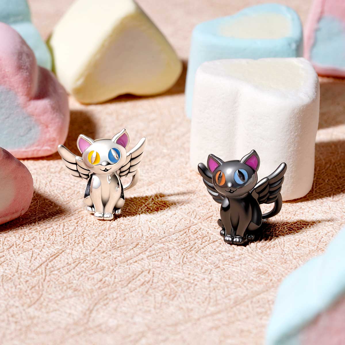 Gnoce Angel Cat Charm - Image 2