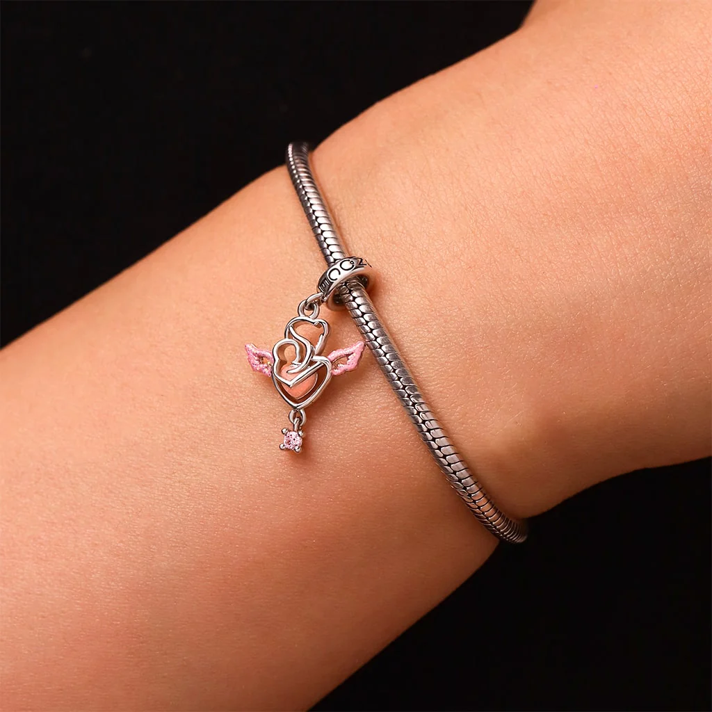 Gnoce Angel Glow-in-the-Dark Charm Platinum-plated Silver Blend - Image 7