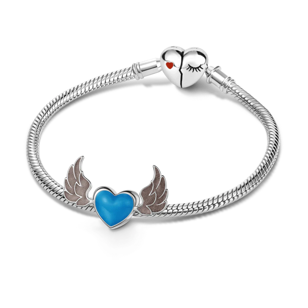 Gnoce Devil Angel Mood Glow-in-the-Dark Charm Platinum-plated Silver Blend - Image 3