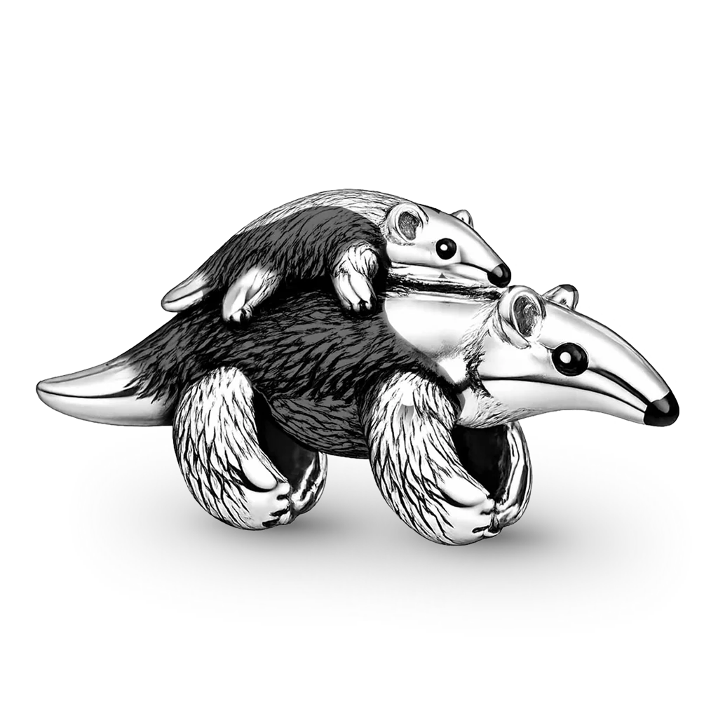 Gnoce  Anteater Carrying Baby Charm