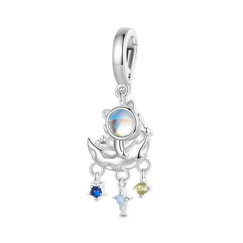 Gnoce Astronaut Moon Pendant Dangle Charm