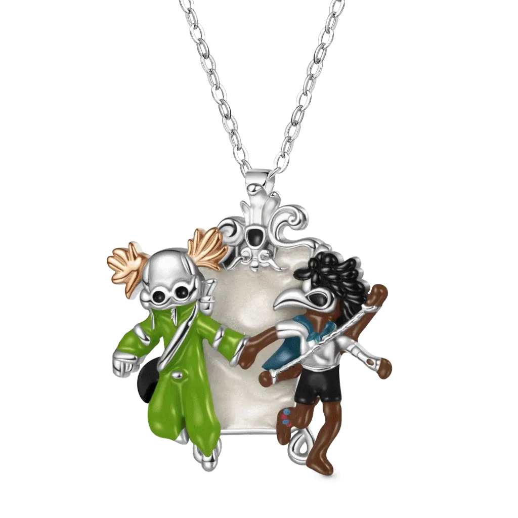 Gnoce Little Nightmares Badge Mirror Necklace