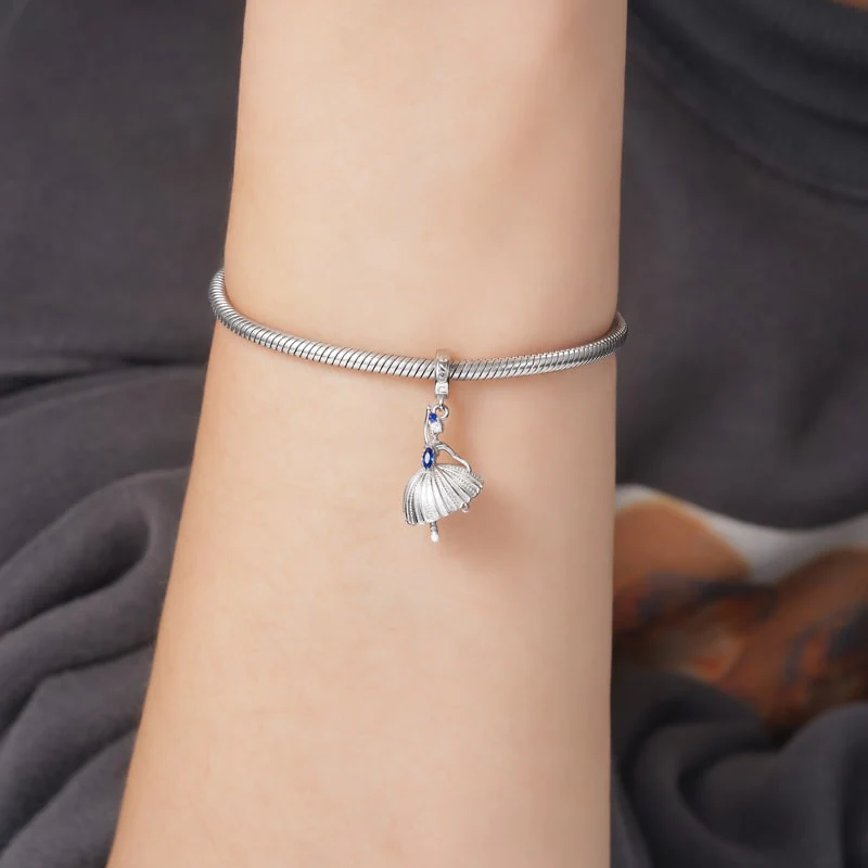 Gnoce Ballet Charm Platinum-plated Silver Blend - Image 3