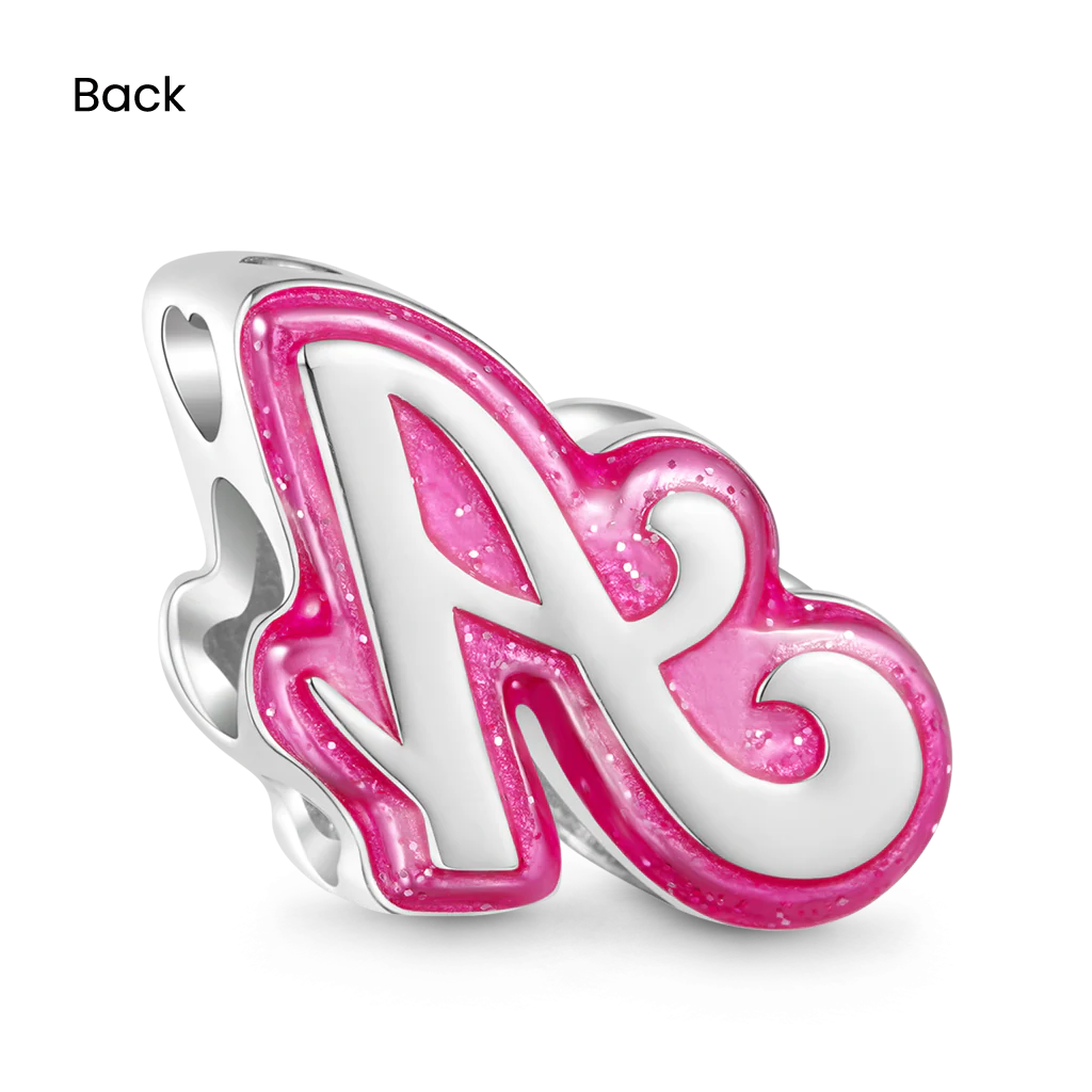 Gnoce Personalized Barbie Pink Letter Charm - Image 2