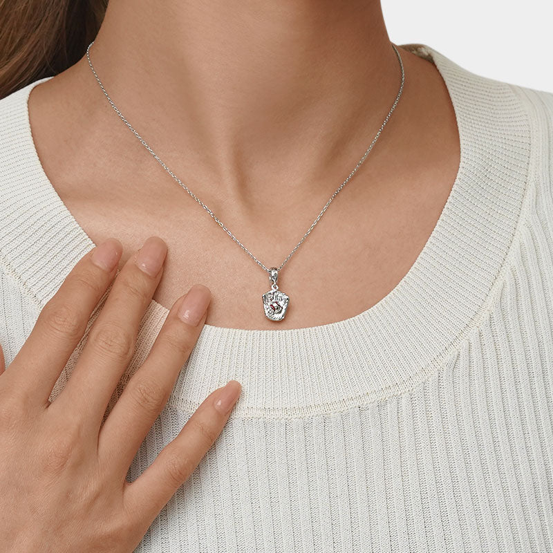 Gnoce Baseball Glove Charm Platinum-plated Silver Blend - Image 7