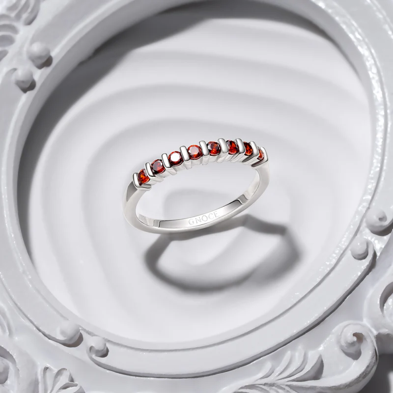 Gnoce Basic Birthstone Ring - Image 4
