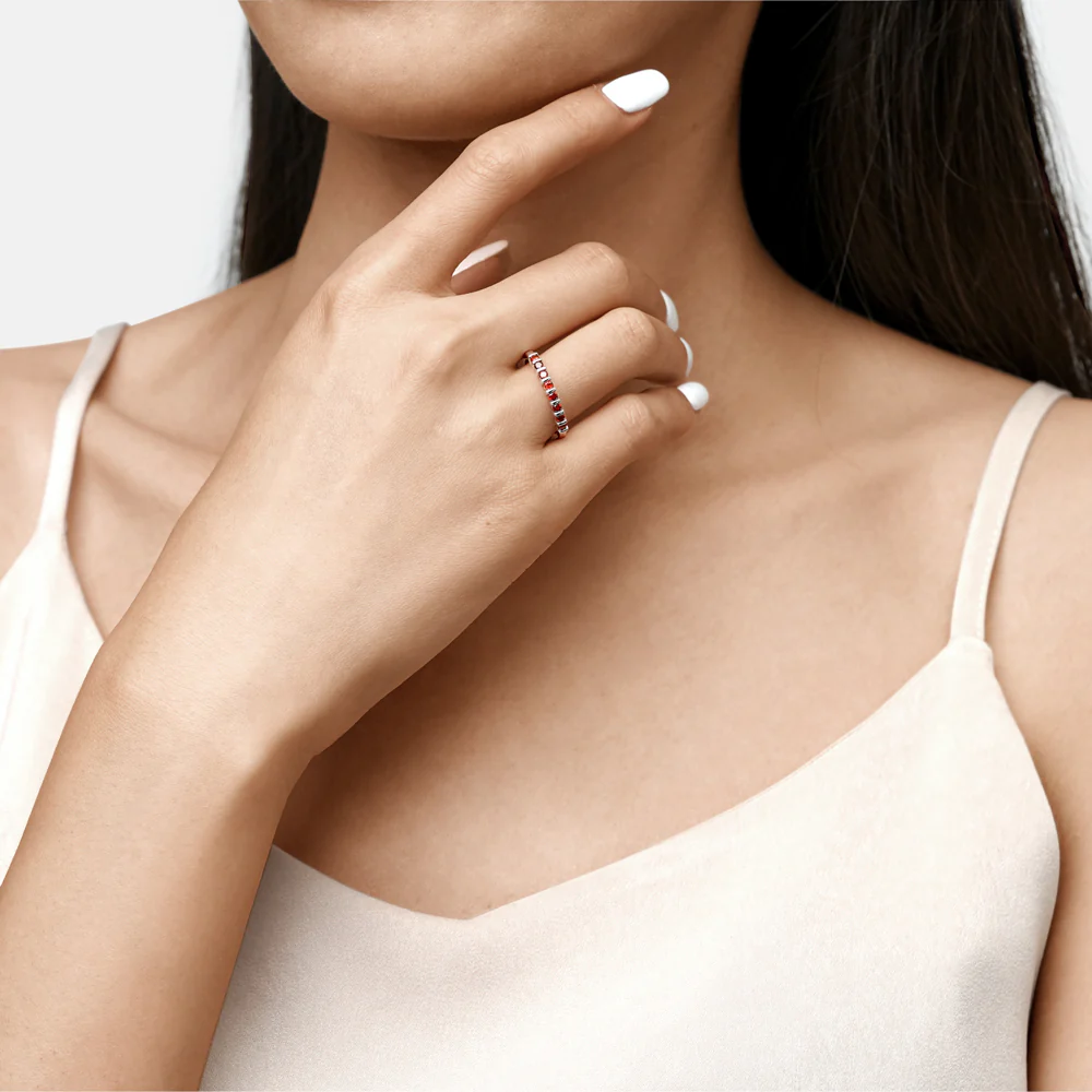 Gnoce Basic Birthstone Ring - Image 5