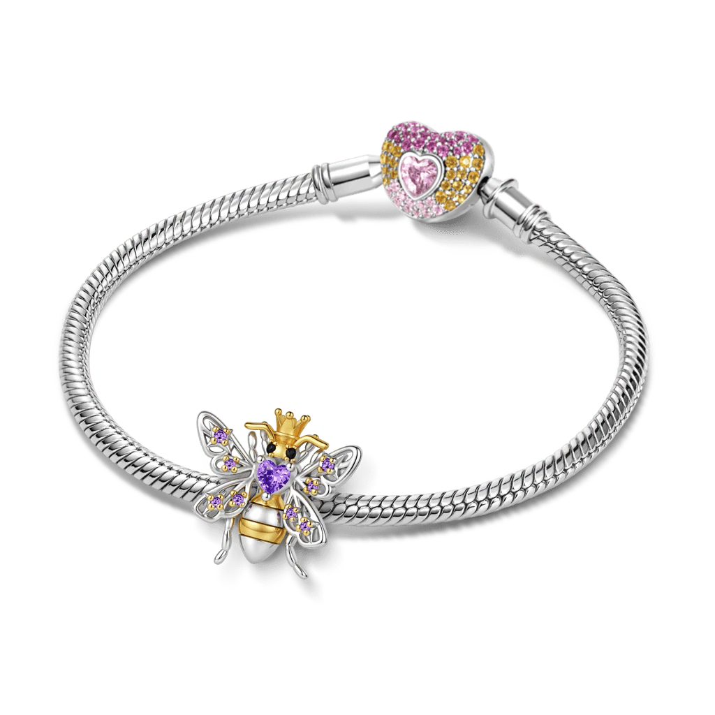 Gnoce Bee Charm Platinum-plated Silver Blend - Image 3